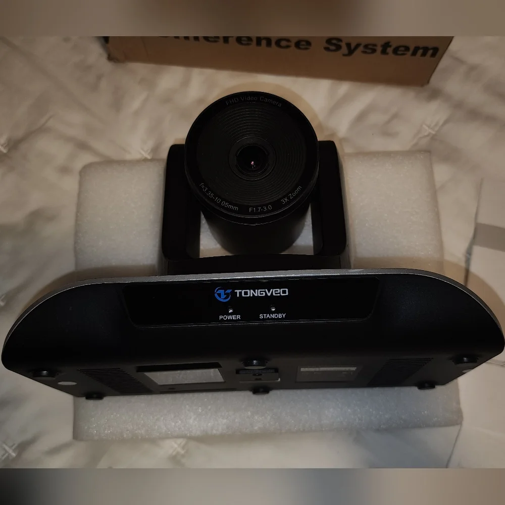 TONGVEO PTZ Conference Room Video Camera System HD 1080P 60fps 3X Optical Zoom